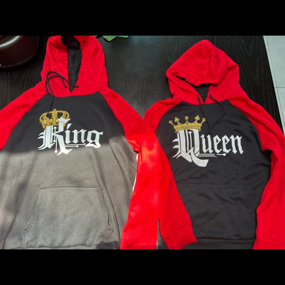King and queen hoodie set